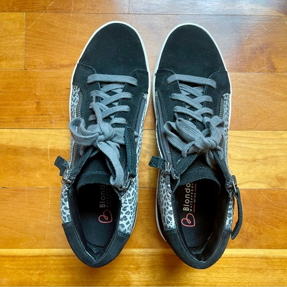 Blondo Genesis Waterproof Sneakers, Grey Leopard, Women’s Sz 9.5 - Picture 2 of 6